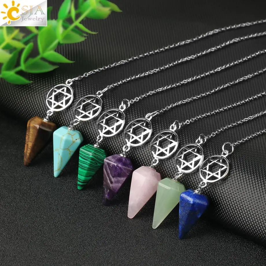 Unveil Your Intuition with Natural Crystal Divination Pendulums