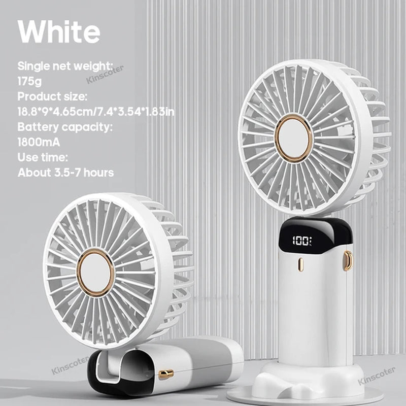 Conquer the Heat on-the-Go with the 5-Speed USB Mini Fan!