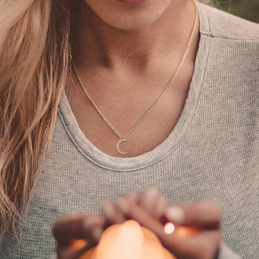 Capture the Magic of the Moon with the Crescent Moon Necklace