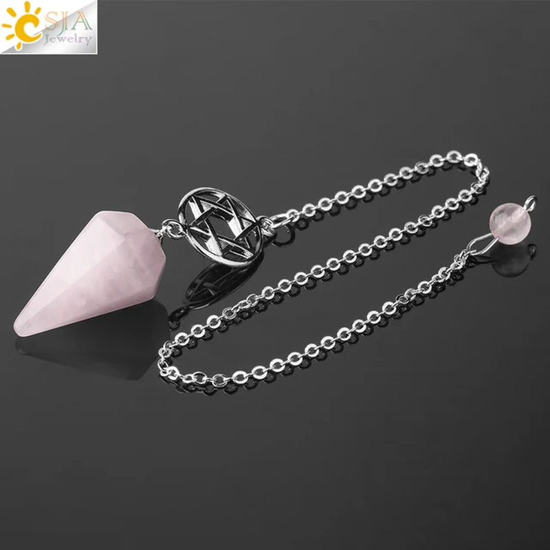 Unveil Your Intuition with Natural Crystal Divination Pendulums