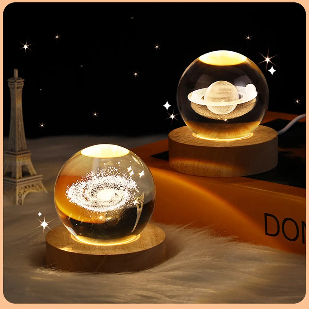 Explore the Cosmos from Your Home with the Galaxy Crystal Ball Nightlight