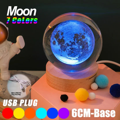 Explore the Cosmos from Your Home with the Galaxy Crystal Ball Nightlight