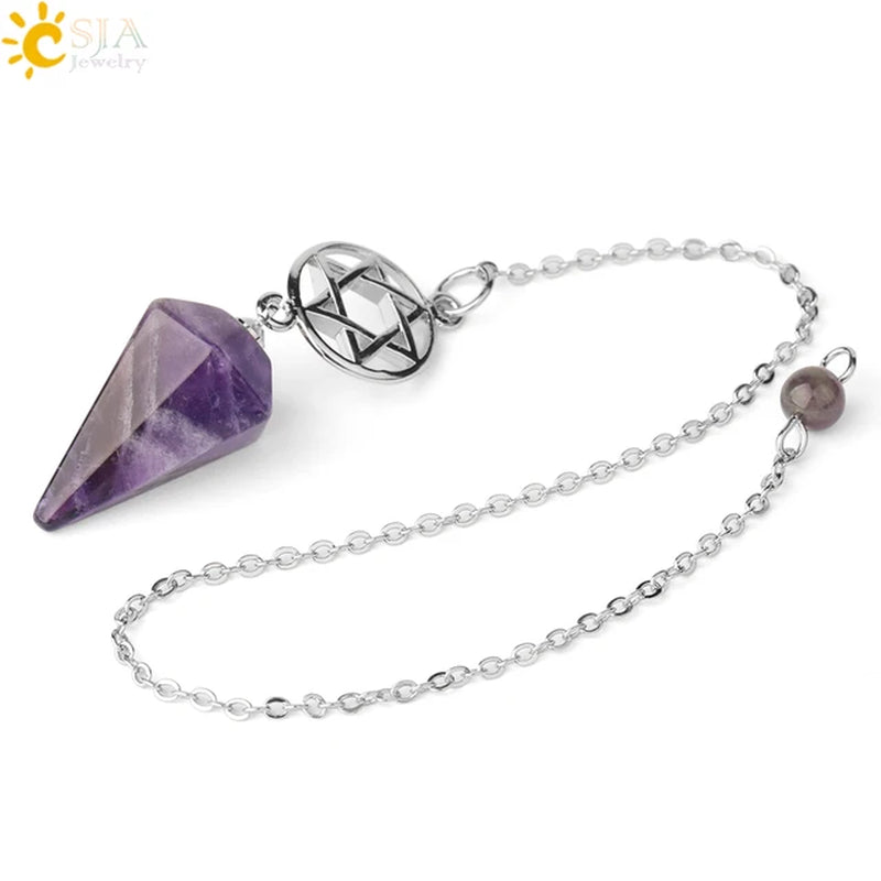 Unveil Your Intuition with Natural Crystal Divination Pendulums