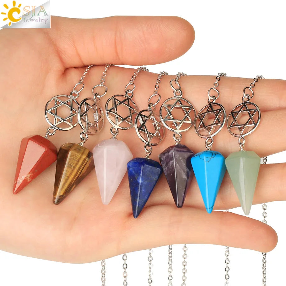 Unveil Your Intuition with Natural Crystal Divination Pendulums