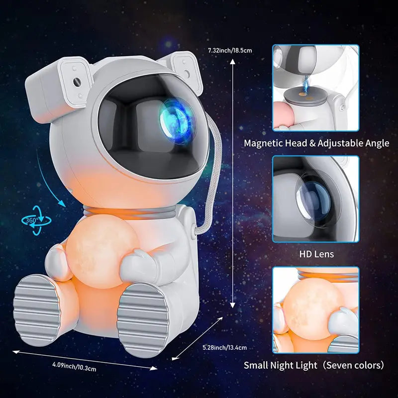 Blast Off to Dreamland with the Astronaut Galaxy Projector Night Light!