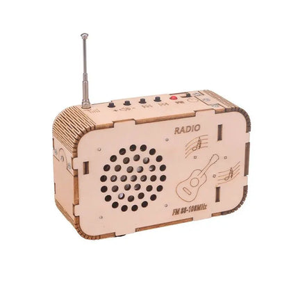 Tune into Discovery with the Build-Your-Own Wooden Radio Kit!