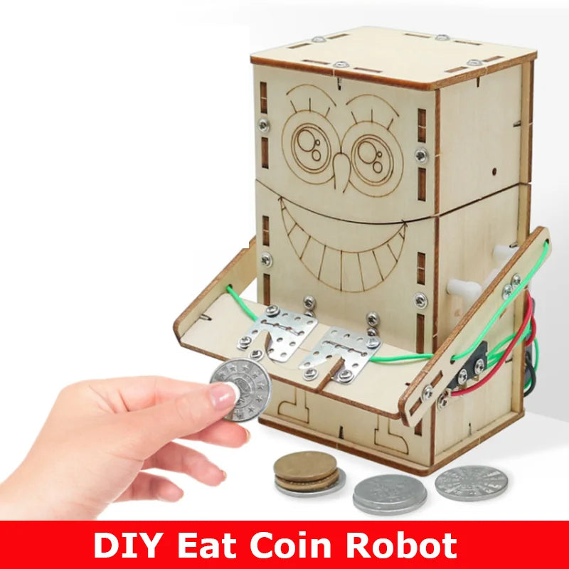 Gobble Up STEM Fun with the Build-Your-Own Wooden Coin Chomper!