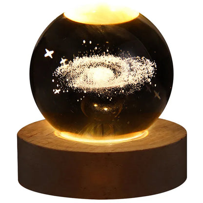 Explore the Cosmos from Your Home with the Galaxy Crystal Ball Nightlight