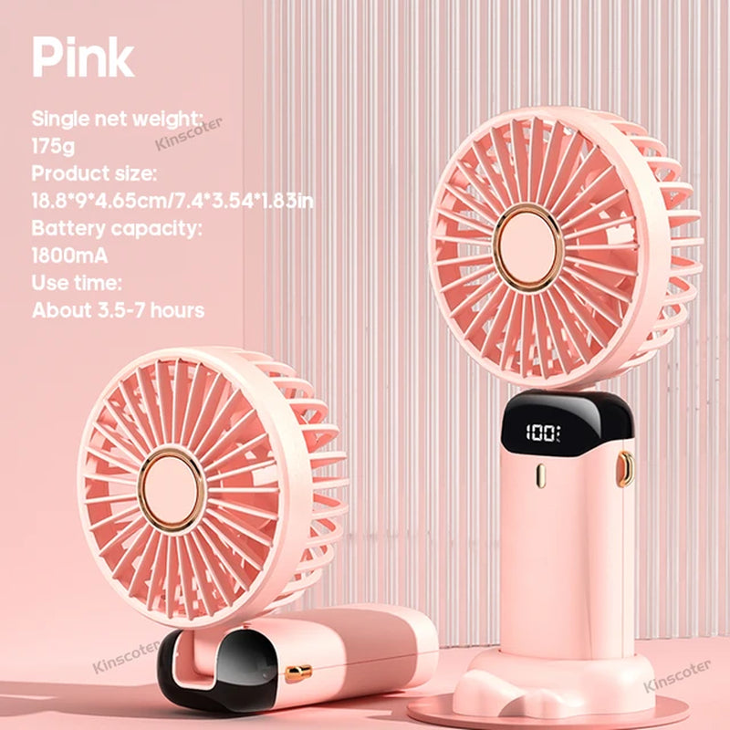 Conquer the Heat on-the-Go with the 5-Speed USB Mini Fan!