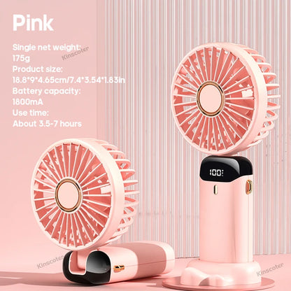 Conquer the Heat on-the-Go with the 5-Speed USB Mini Fan!