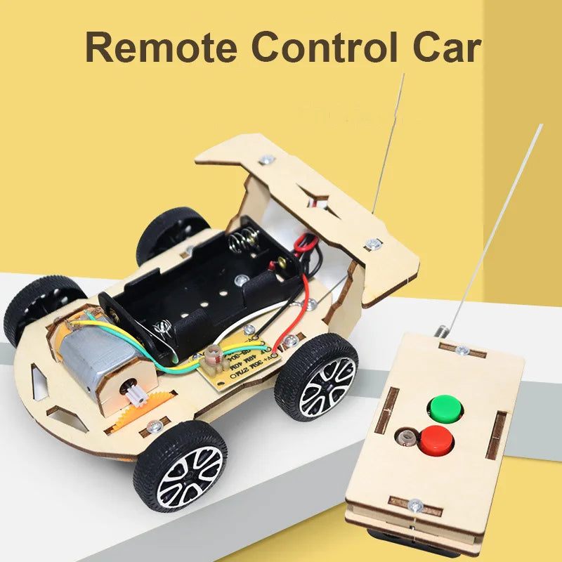 Rev Up the Fun and Learning with the Build-Your-Own Wooden RC Car!