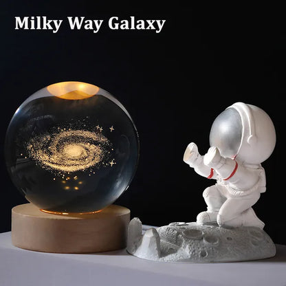 Explore the Cosmos from Your Home with the Galaxy Crystal Ball Nightlight