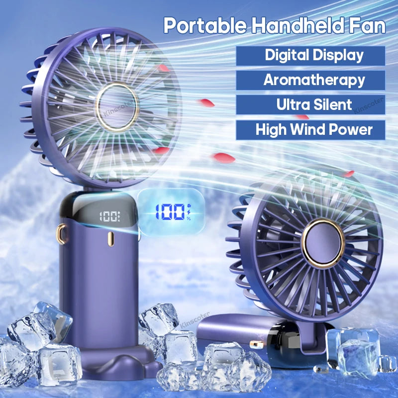 Conquer the Heat on-the-Go with the 5-Speed USB Mini Fan!