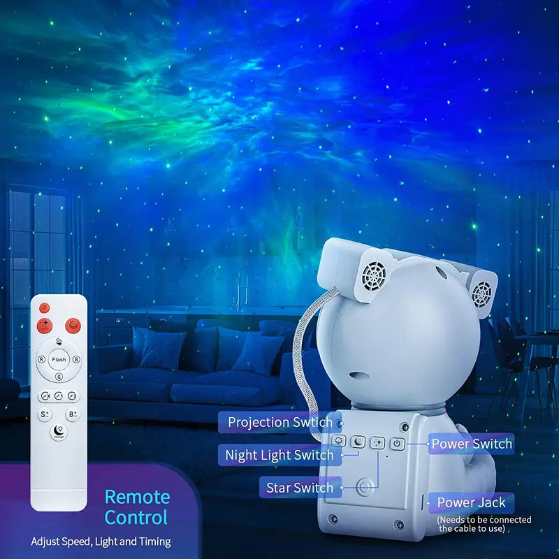 Blast Off to Dreamland with the Astronaut Galaxy Projector Night Light!