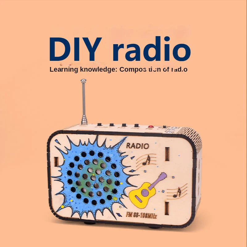 Tune into Discovery with the Build-Your-Own Wooden Radio Kit!