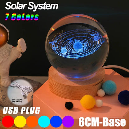 Explore the Cosmos from Your Home with the Galaxy Crystal Ball Nightlight