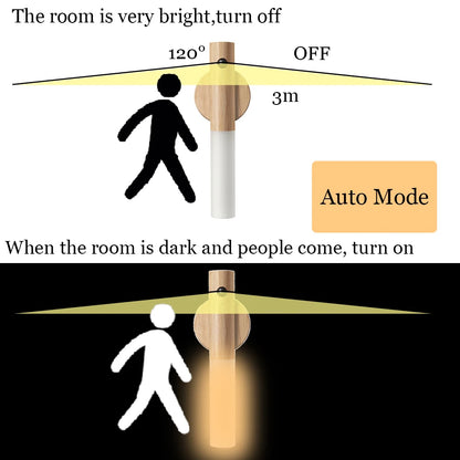 Unwind in Warm Serenity with the Magnetic Wood Moon Lamp