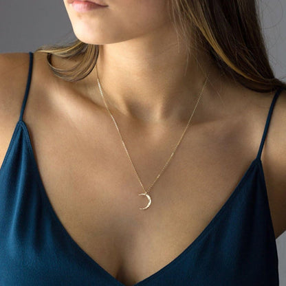 Capture the Magic of the Moon with the Crescent Moon Necklace