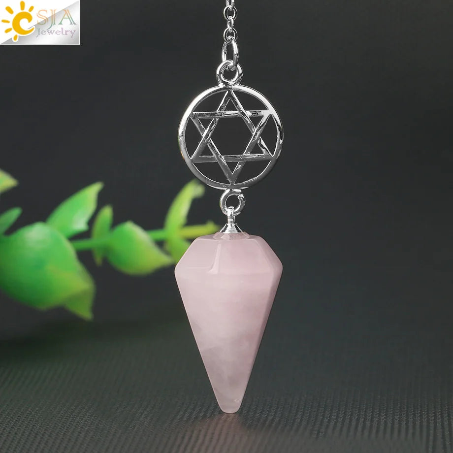 Unveil Your Intuition with Natural Crystal Divination Pendulums